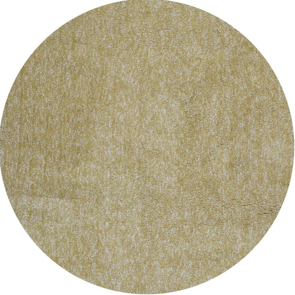 5' X 7' Yellow Heather Plain Indoor Area Rug