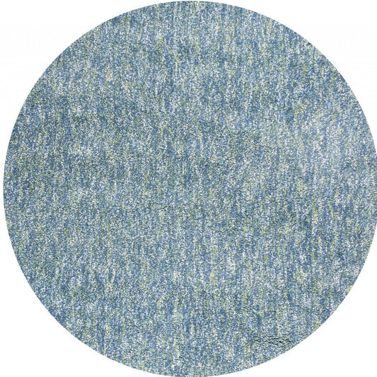 8' X 11' Seafoam Heather Indoor Shag Rug