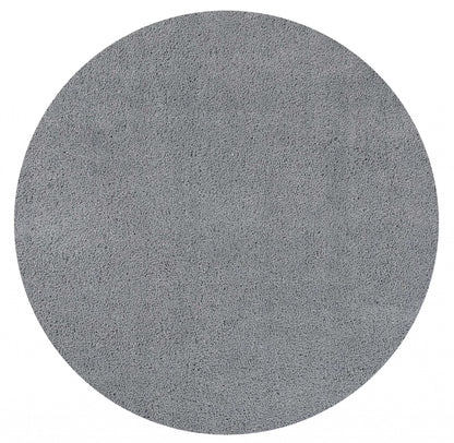 5' X 7' Grey Plain Indoor Area Rug