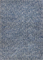 5' X 7' Indigo Ivory Heather Indoor Shag Rug