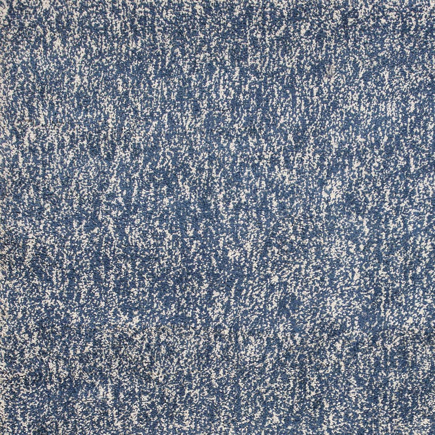 5' X 7' Indigo Ivory Heather Indoor Shag Rug