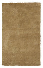 8' Round  Polyester Gold Area Rug