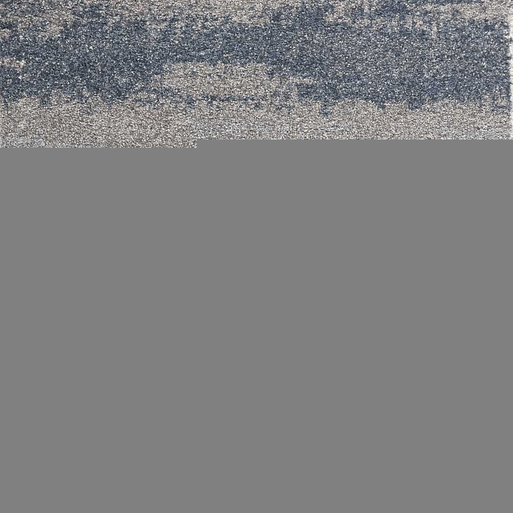 7' X 10' Blue And Gray Abstract Area Rug