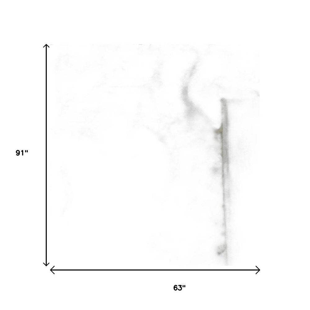 5' X 8' Silver And Black Abstract Area Rug