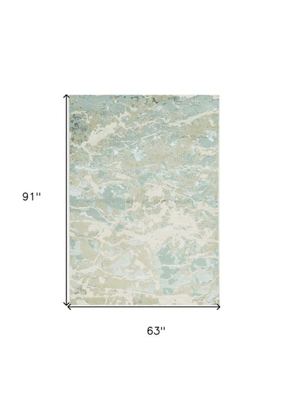 8' X 11' Sand Abstract Area Rug