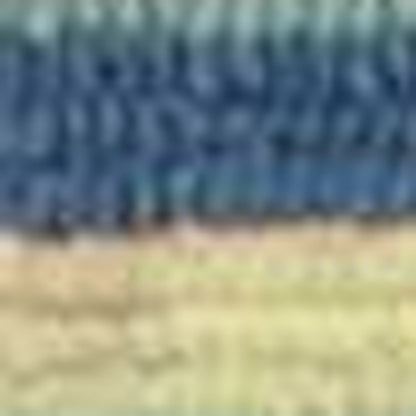 3' X 5' Blue Striped Handmade Indoor Outdoor Area Rug