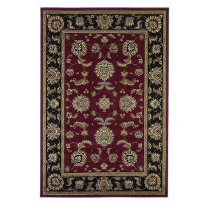 1' X 2' Red Or Black Medieval Inspired Area Rug