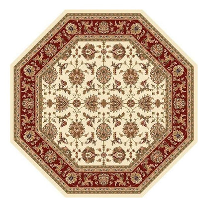 9' X 13'  Polypropylene Ivory Or Red Area Rug