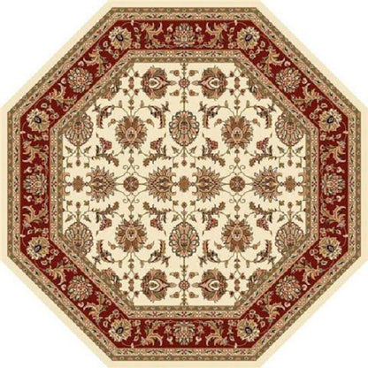 9' X 13'  Polypropylene Ivory Or Red Area Rug