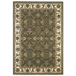 9' X 13'  Polypropylene Green Or  Ivory  Area Rug