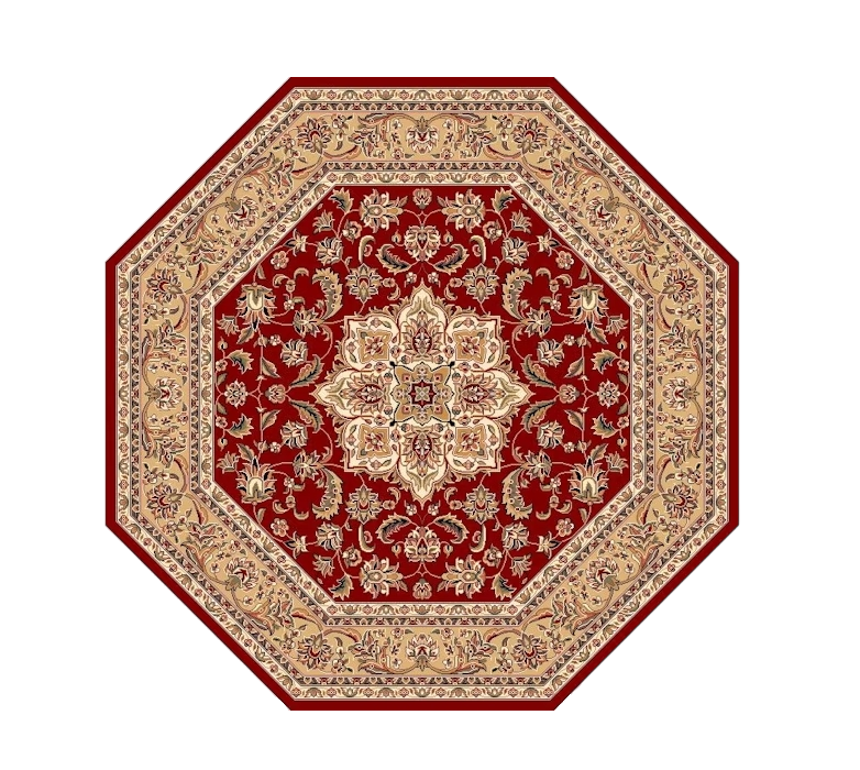 2' X 3' Polypropylene Red Or Beige Accent Rug