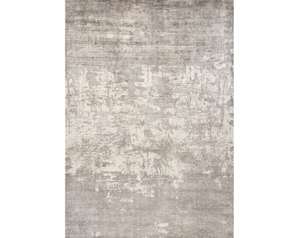 9' X 13' Beige And Ivory Abstract Hand Loomed Area Rug