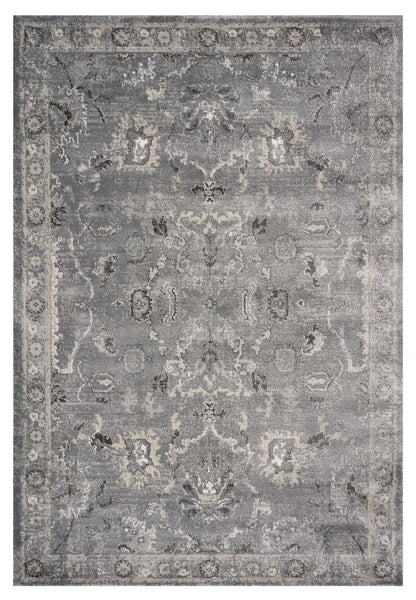 7' X 9'  Polypropylene Grey Area Rug