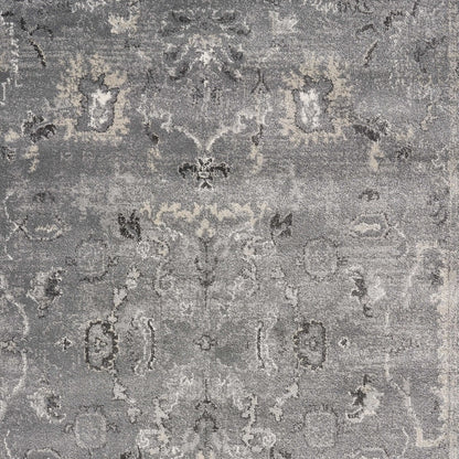 7' X 9'  Polypropylene Grey Area Rug