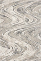 9' X 13' Gray And Tan Abstract Area Rug