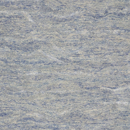 9' X 12' Blue And Beige Wool Abstract Hand Tufted Area Rug