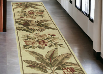 5' X 8'  Wool Ivory  Area Rug