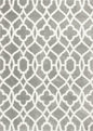 5' X 8' Gray And Ivory Ogee Area Rug