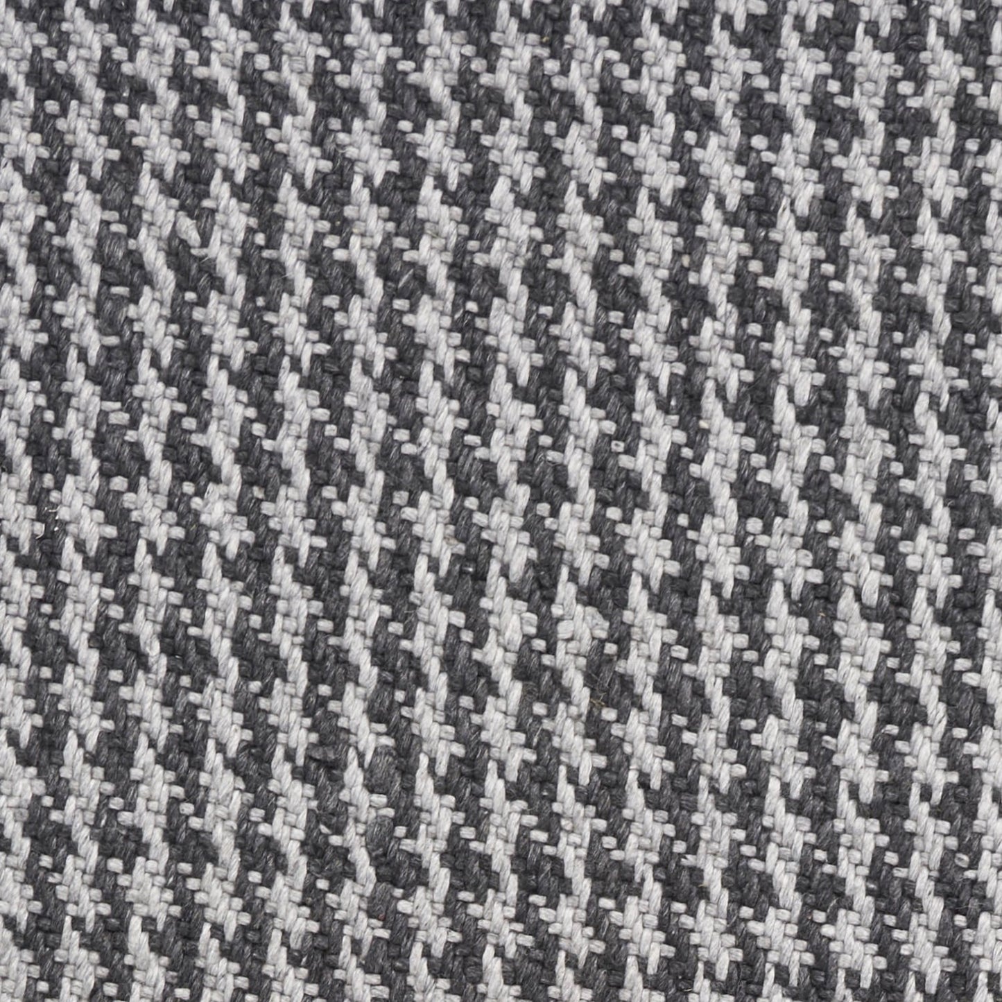 8' X 10' Grey Hand Woven Houndstooth Indoor Area Rug