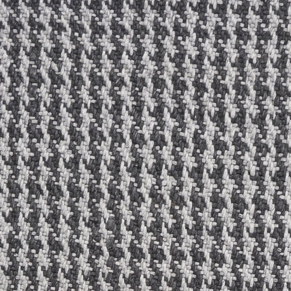 9' X 12' Gray And Light Gray Wool Houndstooth Hand Woven Area Rug With Fringe