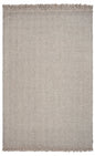 5' X 8' Beige And Gray Wool Chevron Hand Woven Area Rug