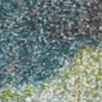 7' X 10' Blue Green Machine Woven Abstract Brushstroke Indoor Area Rug