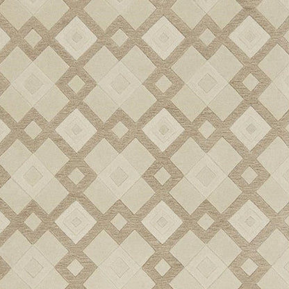 8' X 11' Ivory Wool Geometric Hand Tufted Area Rug