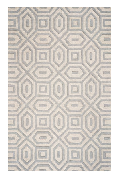 8' X 10' 6 Wool Grey Area Rug