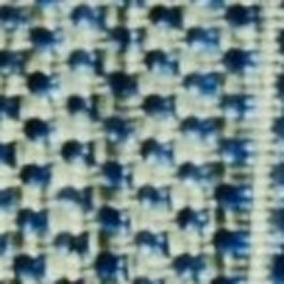 8' Blue And Gray Round Striped Indoor Outdoor Area Rug