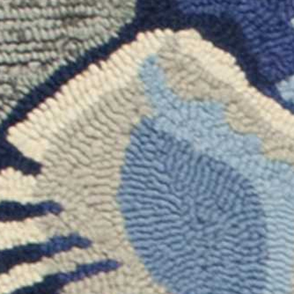 5' X 8' Gray Abstract Handmade Indoor Outdoor Area Rug