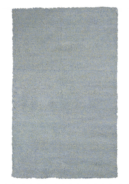 2' X 4' Polyester Blue Heather Area Rug