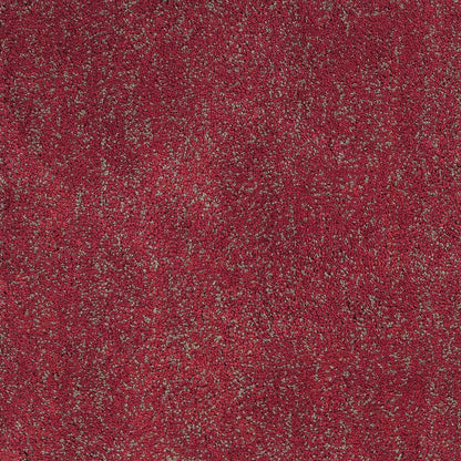 8' Round  Polyester Red Heather Area Rug