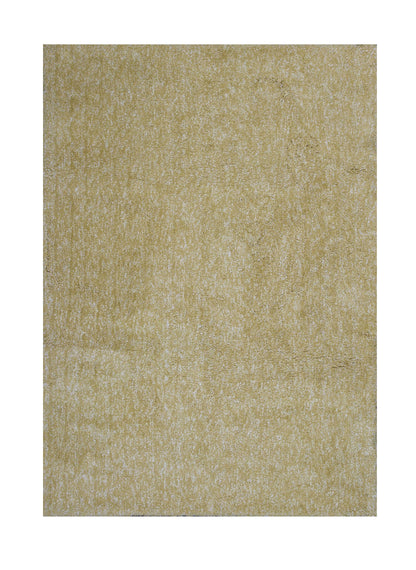 5' X 7' Yellow Heather Plain Indoor Area Rug