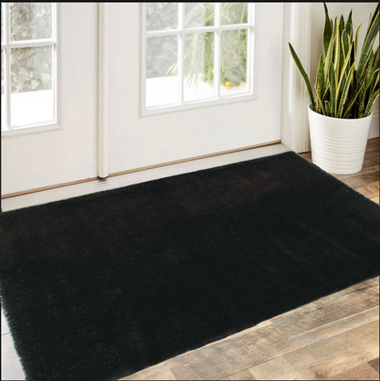 8' X 10' Polyester Espresso Area Rug