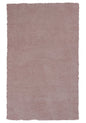 8' Round  Polyester Rose Pink Area Rug