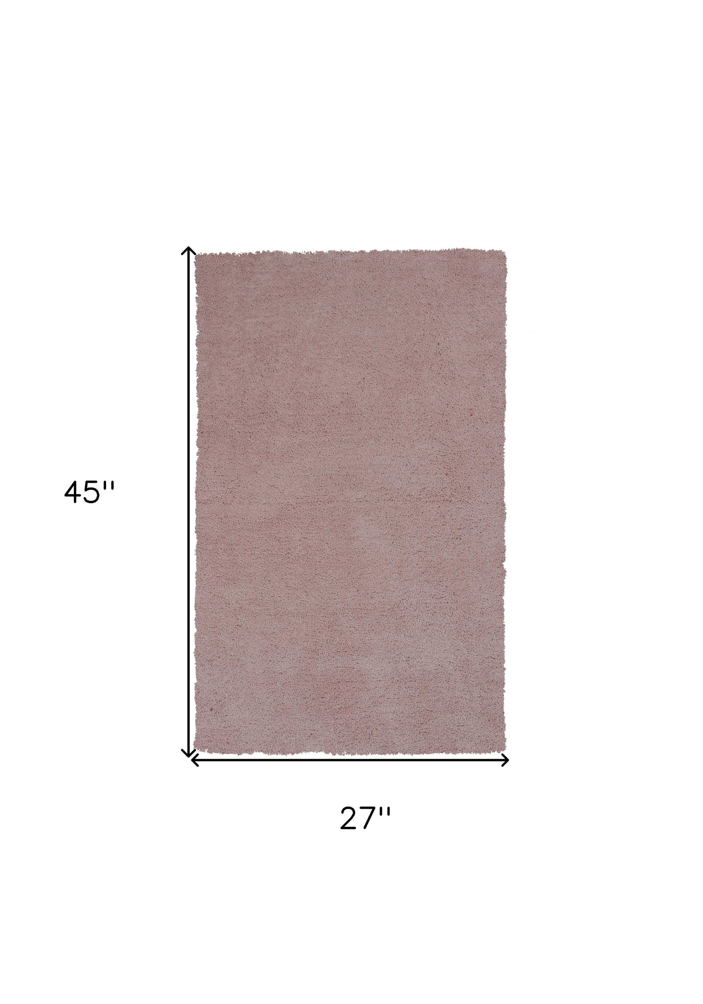 8' Round  Polyester Rose Pink Area Rug