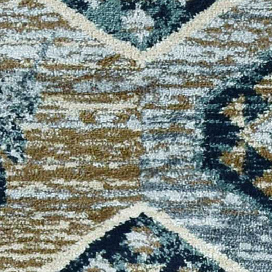 3' X 5' Charcoal Gray And Tan Woodland Lodge Area Rug