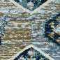 3' X 5' Charcoal Gray And Tan Woodland Lodge Area Rug