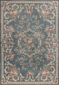 3' X 5' Slate Blue Floral Area Rug