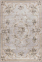 3' X 5' Light Gray Floral Area Rug