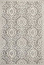 3' X 5' Silver Moroccan Indoor Outdoor Area Rug