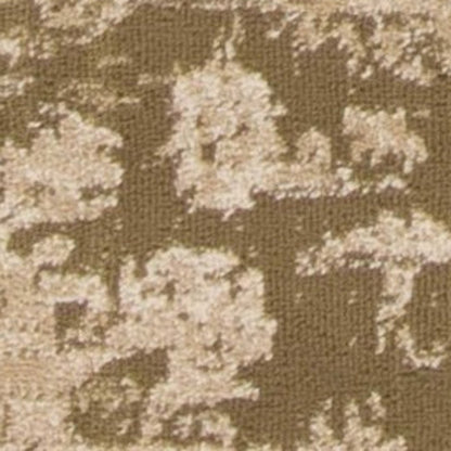 7' X 10' Beige And Tan Floral Medallion Area Rug