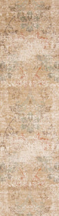3' X 5' Champagne And Beige Damask Area Rug