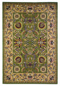 3' X 5' Green Taupe Machine Woven Floral Traditional Indoor Area Rug