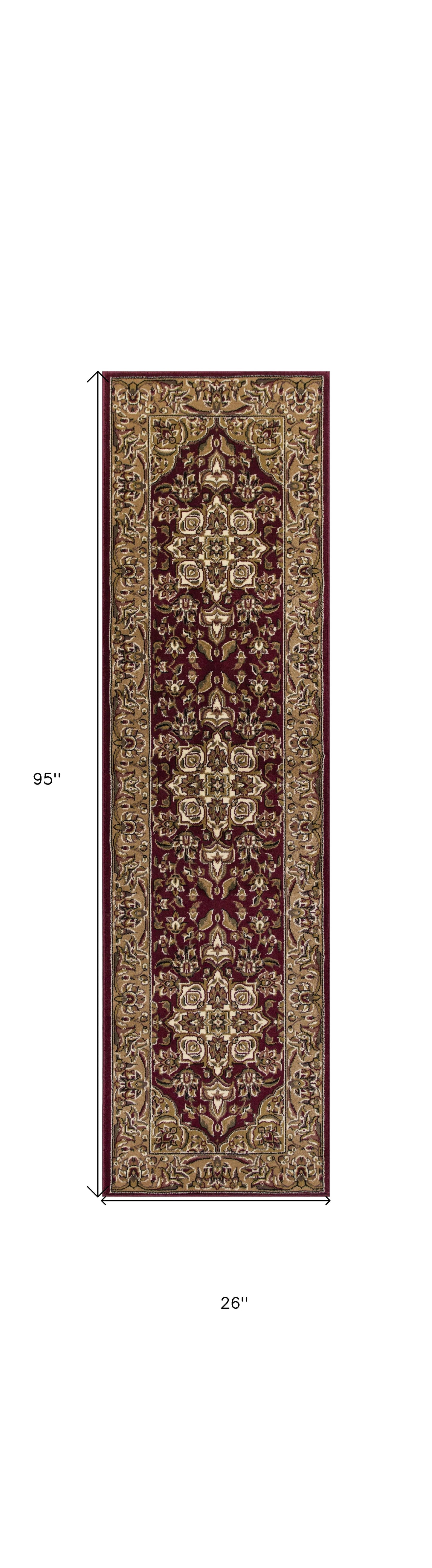 7' X 10'  Polypropylene Red Or  Beige Area Rug