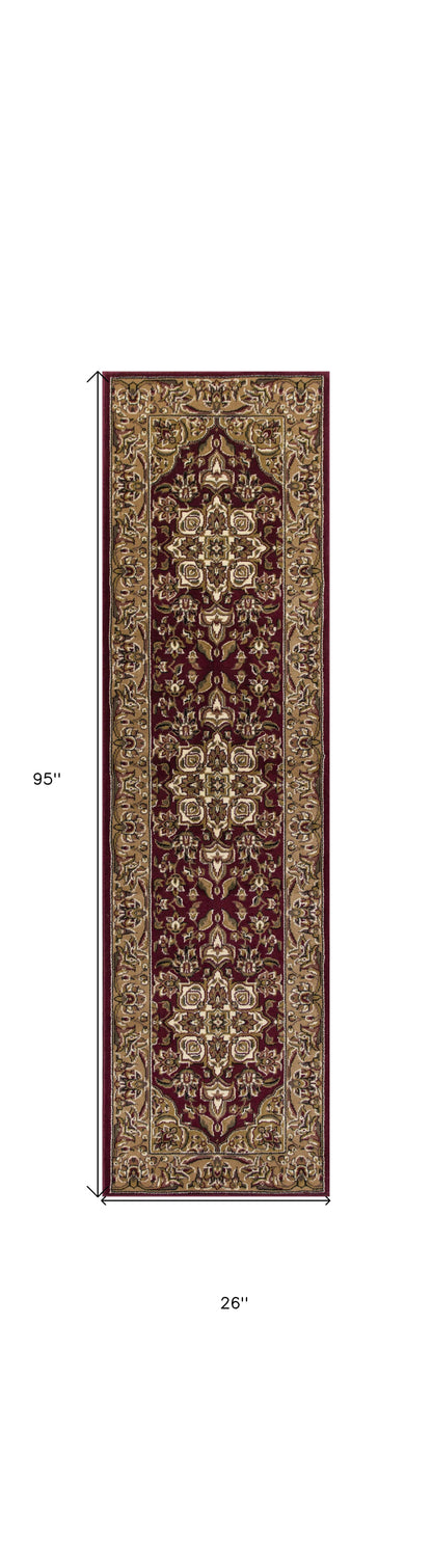 7' X 10'  Polypropylene Red Or  Beige Area Rug