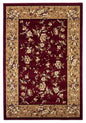 2' X 8' Red Or Beige Floral Runner Rug