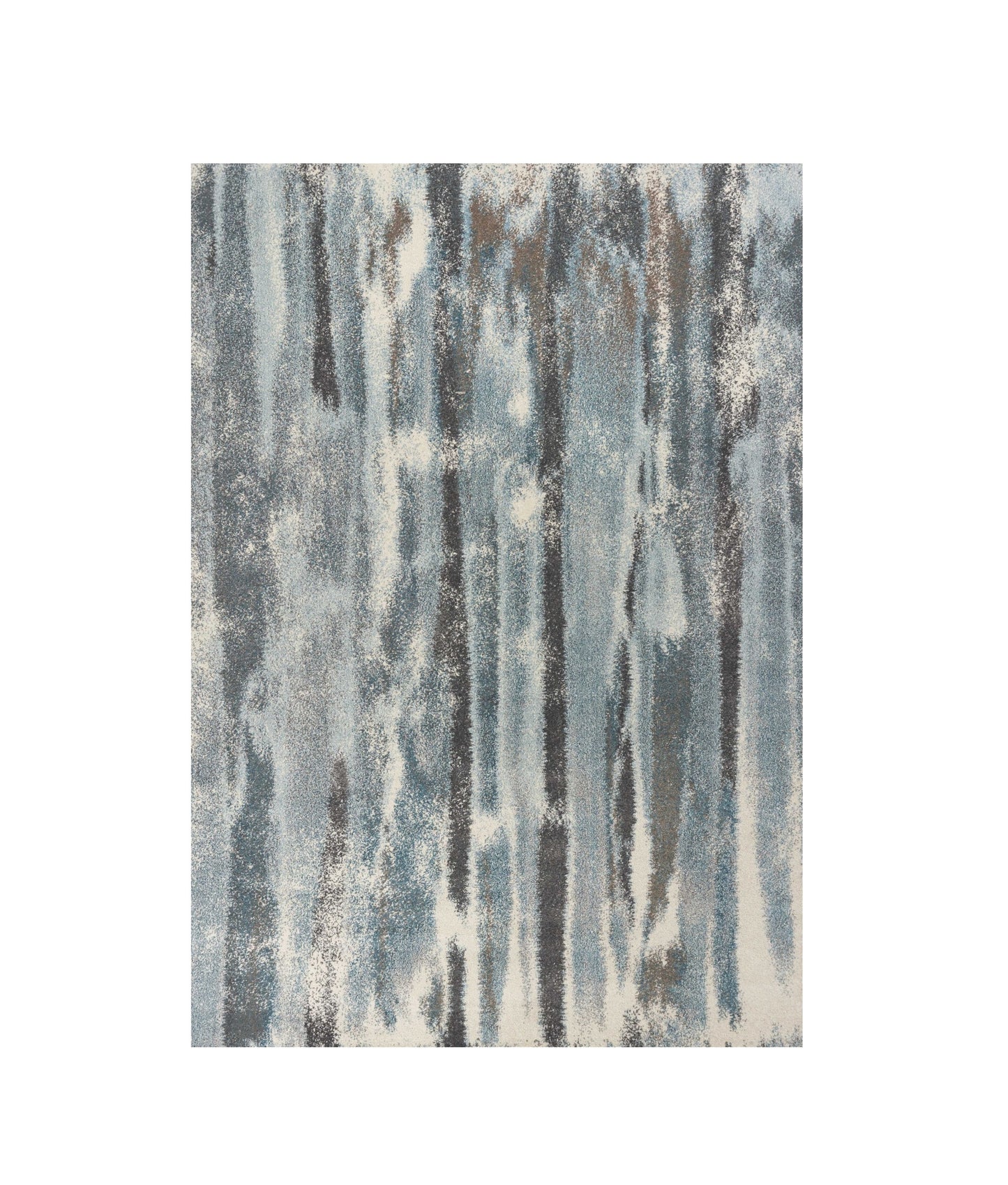 3' X 5' Teal Abstract Area Rug