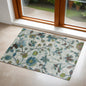 3' X 5' Teal Floral Vines Area Rug