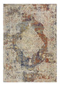 3' X 5' Ivory and Blue Oriental Area Rug